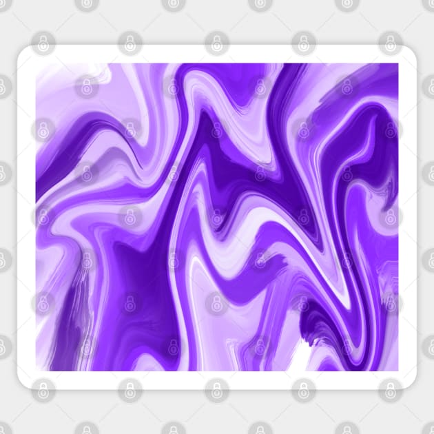 Purple Marble Swirl Sticker by Lady Lilac